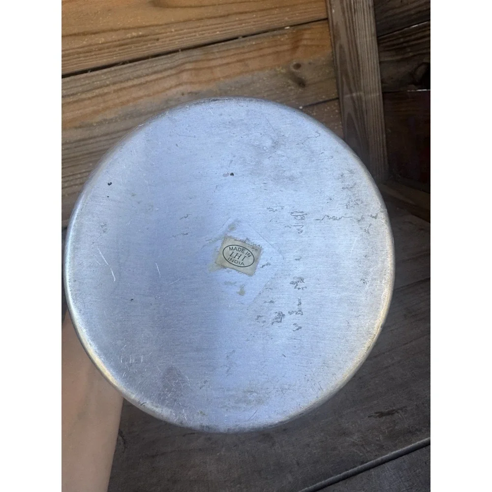 Vintage Stainless Steel Ice Bucket Made In India